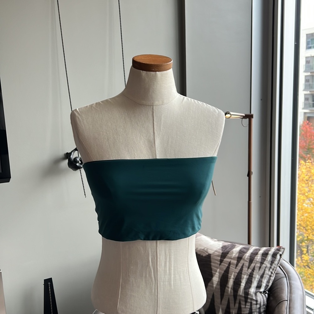New SKIMS Fits Everybody Bandeau Bralette in Teal Size XL - Picture 2 of 6